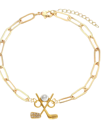 Golf Paperclip Bracelet
