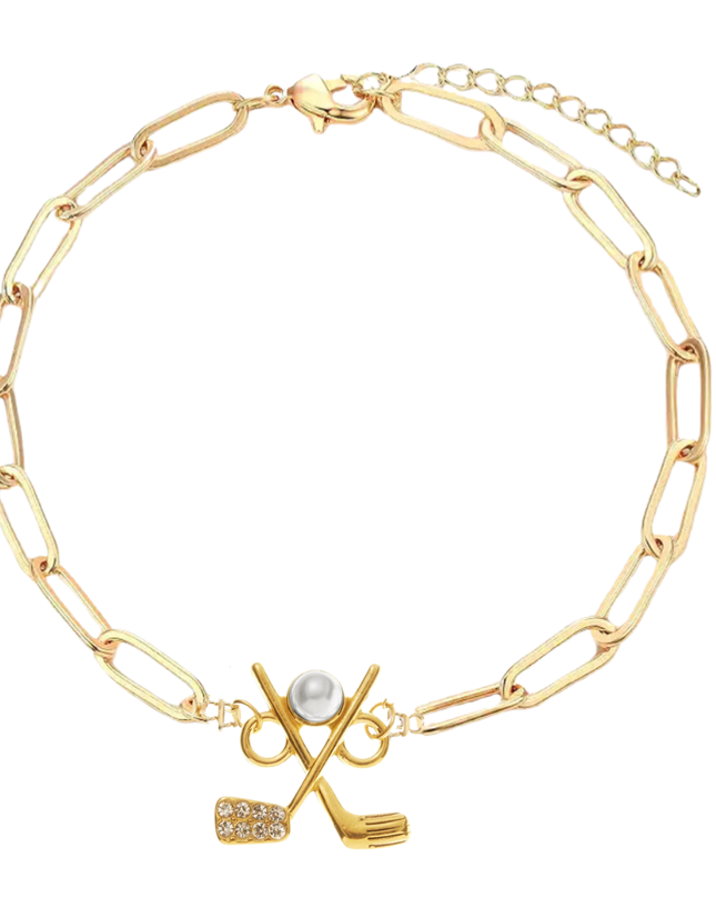 Golf Paperclip Bracelet