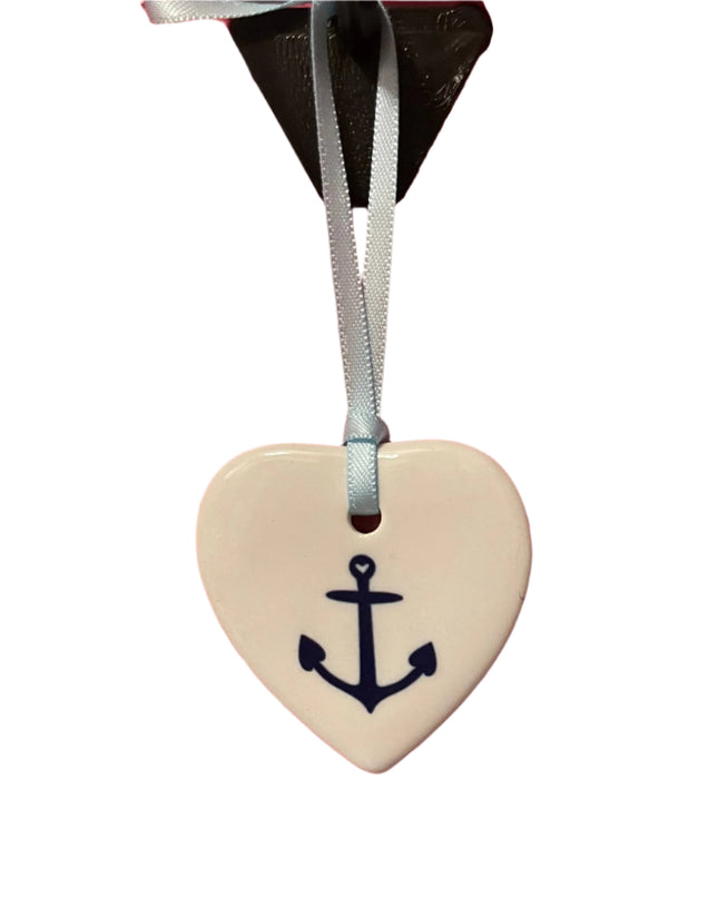 Gift Tag: Anchor heart tag / Gift Tag, Ornament