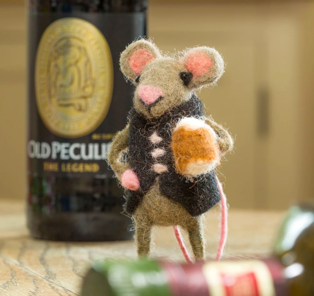 Mouse with Pint of Beer