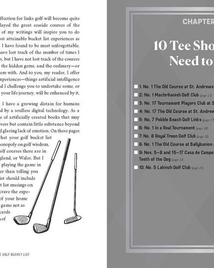 Golf Bucket List by Jeffrey  Thoreson