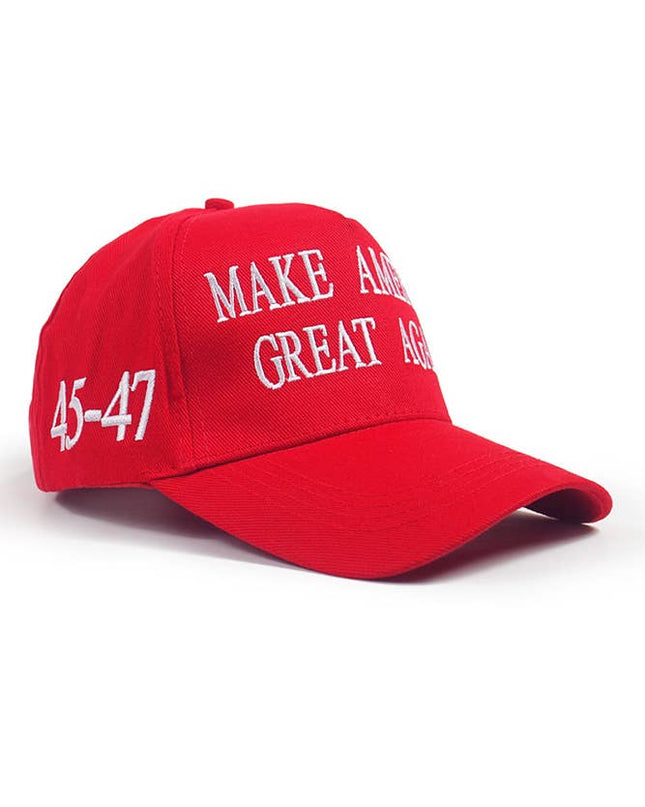 Red Make America Great Again Baseball Cap MOQ 3pcs ZK1728