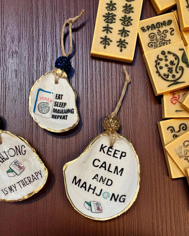 Oyster Shell Mahjong Ornament & Player Gift