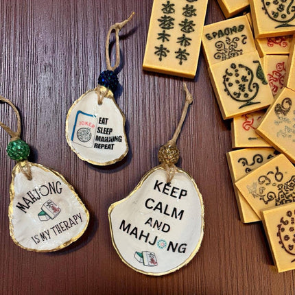 Oyster Shell Mahjong Ornament & Player Gift