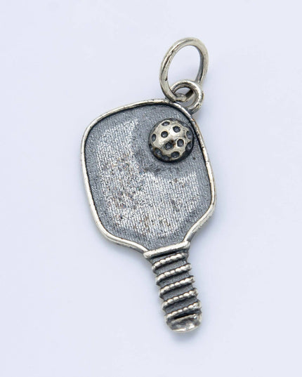 S925 Sterling Silver Pickle Ball Sport Charm | SL-497