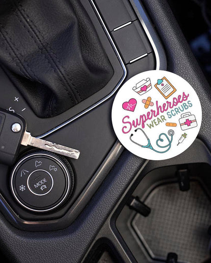 Car Coaster-Superheroes Wear Scrubs Icons