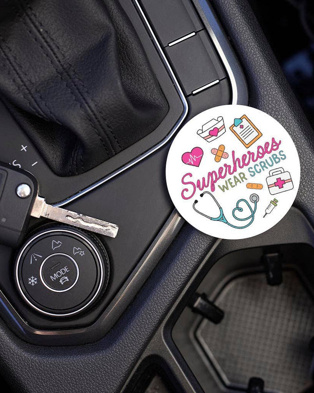 Car Coaster-Superheroes Wear Scrubs Icons