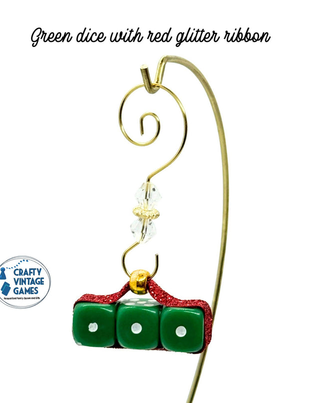 3 dice Bunco Ornament