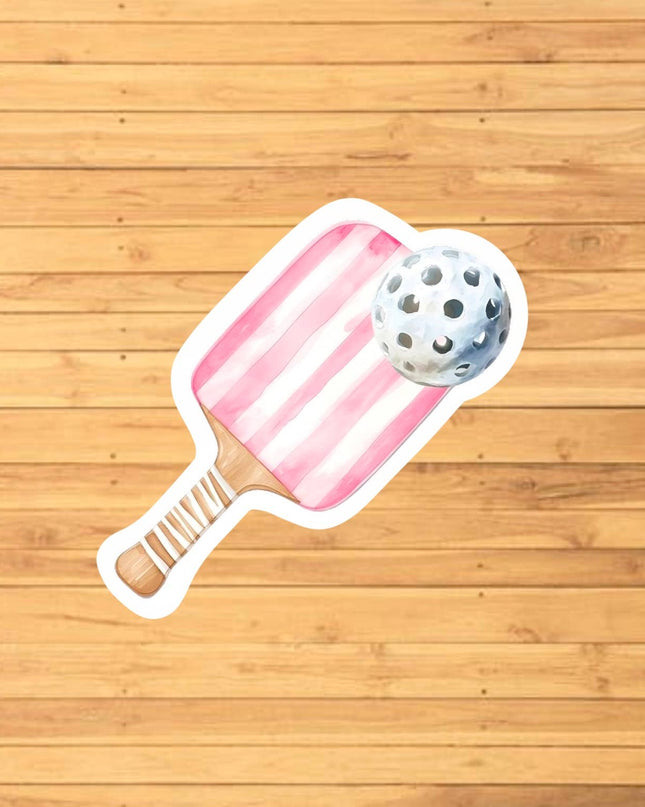 Cute Pickleball Paddle Sticker