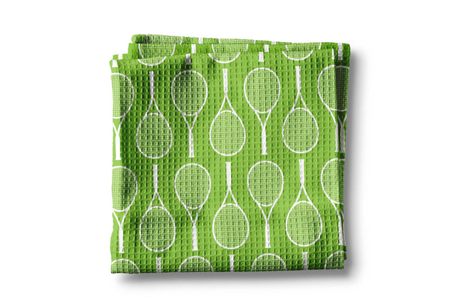 Tennis Racket Waffle Towel