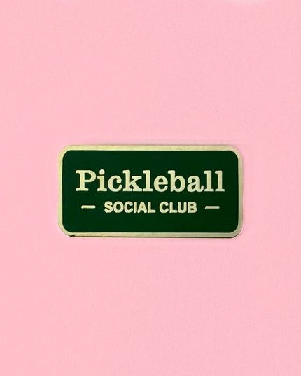 Pickleball Social Club Enamel Pin