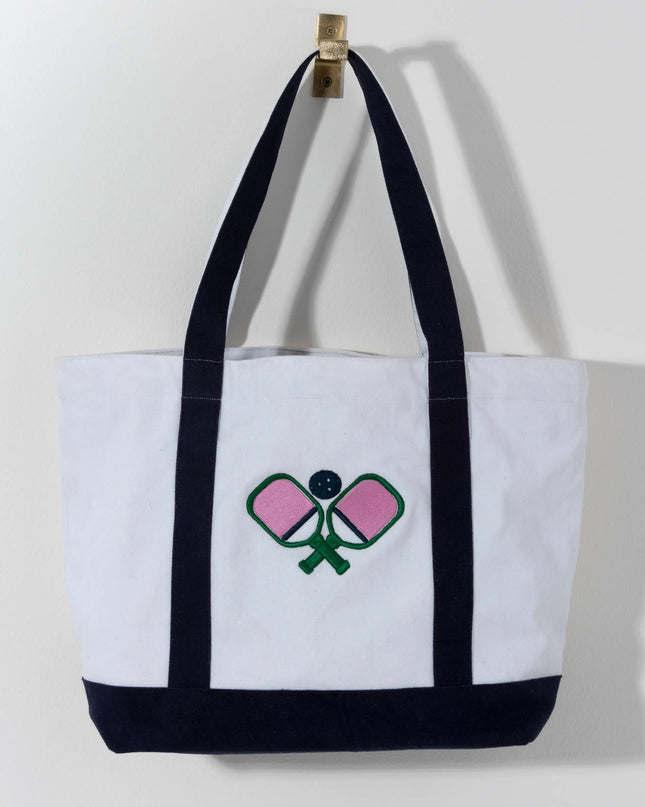 PICKLEBALL PADDLES TOTE, IVORY