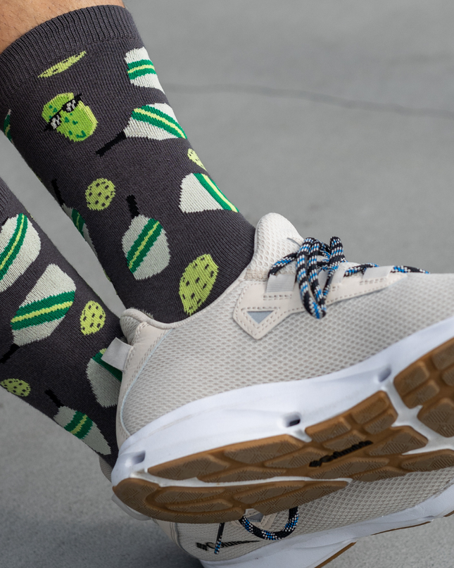 Pickleball Bamboo Socks- Gray