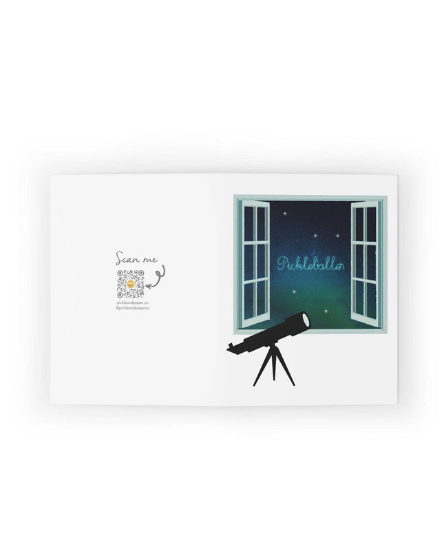 The Stars Were Perfectly Aligned The Day You Were Born Pickleball Greeting Card