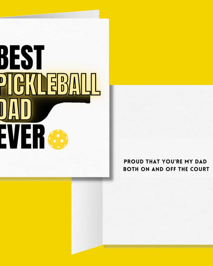 Best Pickleball Dad Ever Greeting Card