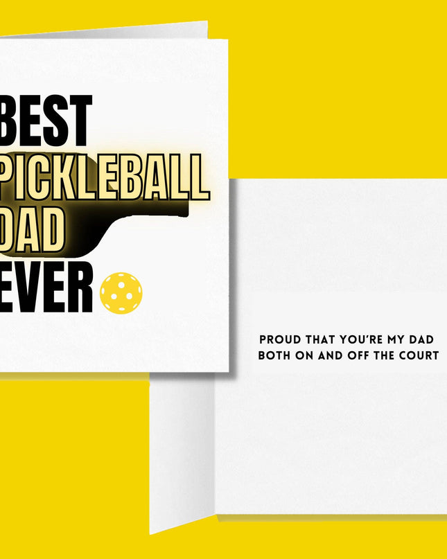 Best Pickleball Dad Ever Greeting Card