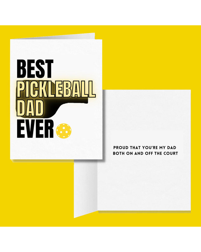 Best Pickleball Dad Ever Greeting Card