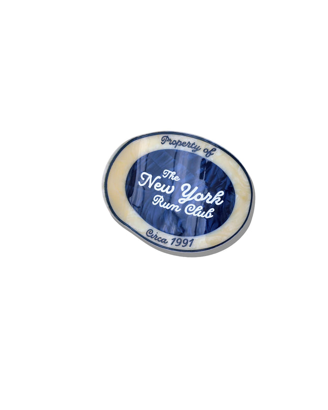 Hand-Painted New York Run Club Lay Down Claw Clip