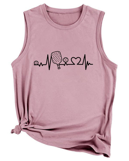 Pickleball Heartbeat Tank Top