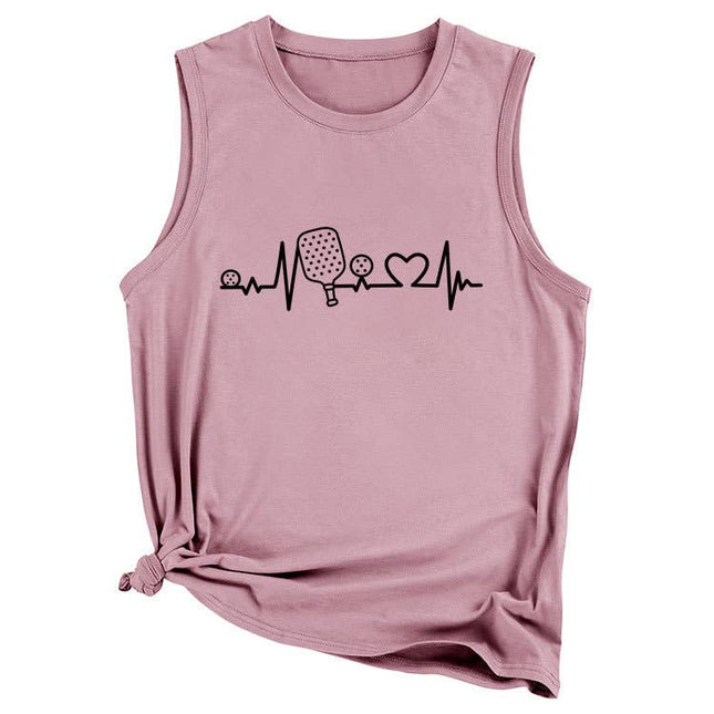 Pickleball Heartbeat Tank Top