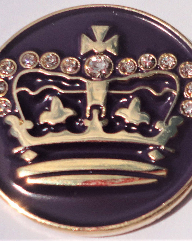Crown W/Crystals - Gold