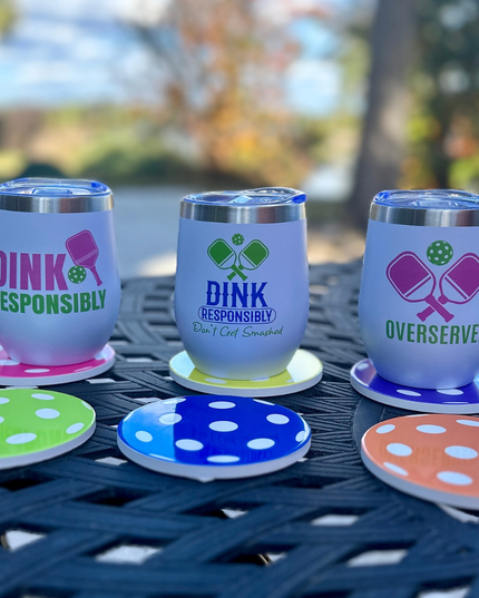 Pickleball Wine Tumbler - Over Served