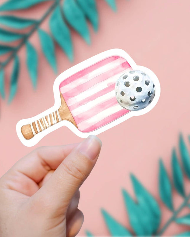 Cute Pickleball Paddle Sticker