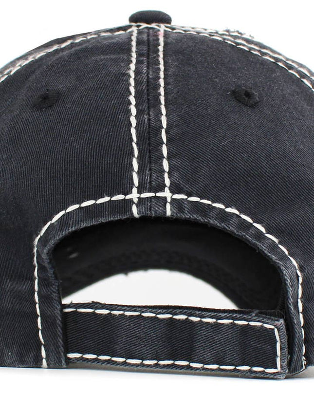 Happy People Play Pickleball Washed Vintage Ballcap
