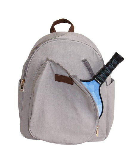Pickleball Men’s Backpack Gray Canvas