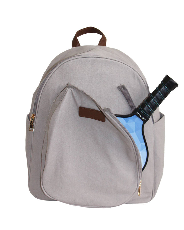 Pickleball Men’s Backpack Gray Canvas