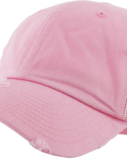 Pickleball Vintage Mesh Baseball Cap Double Paddle embroidery
