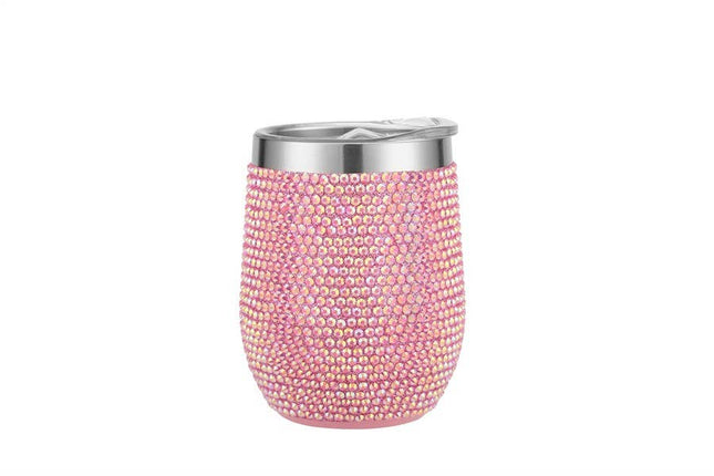 Rhinestone 12 oz Tumbler Pink