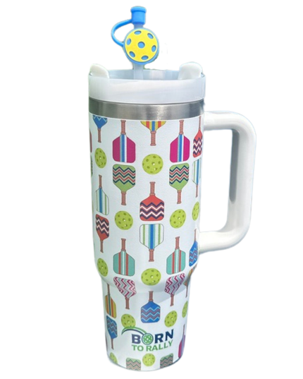 Pickleball 30oz Tumbler- Multi Paddle