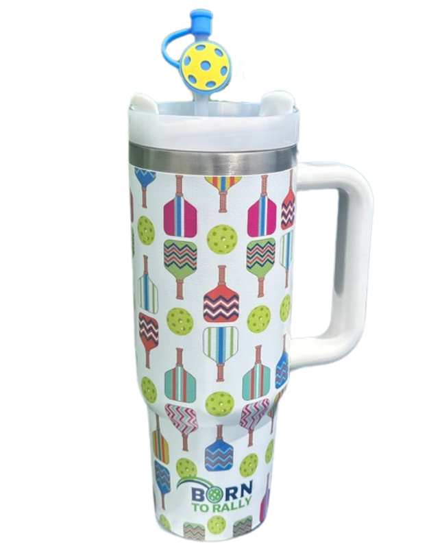 Pickleball 30oz Tumbler- Multi Paddle