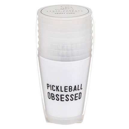 Pickleball Obsessed -Set of 8 Frosted Cups
