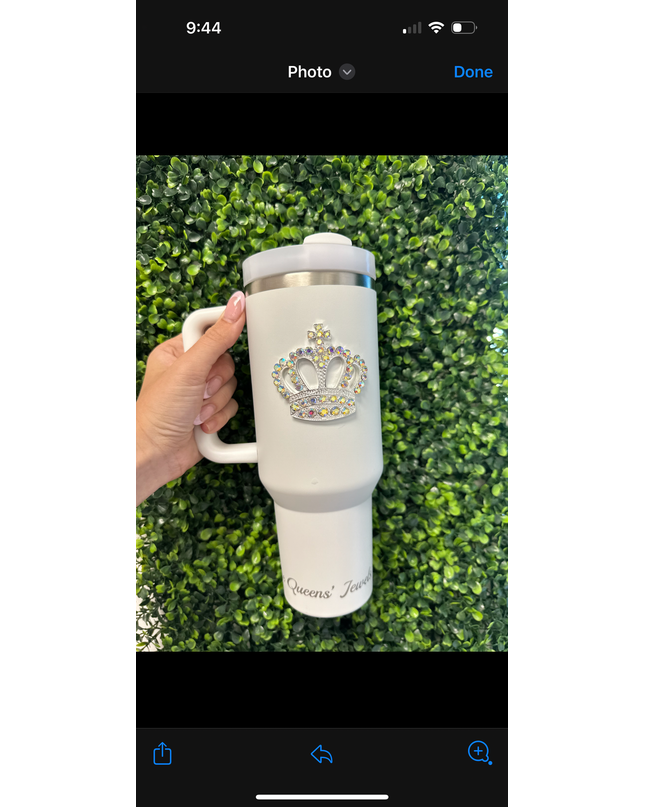 Crown Jeweled Tumbler