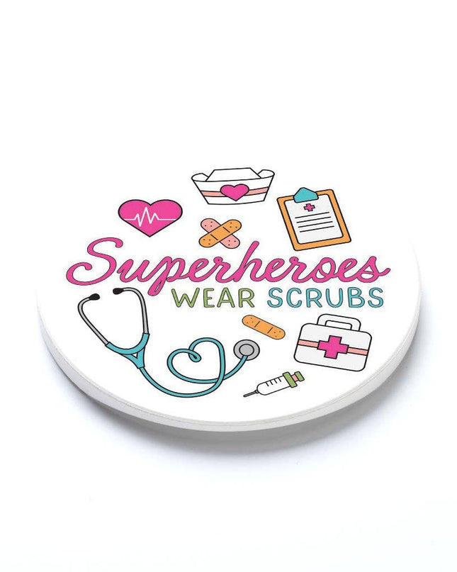 Car Coaster-Superheroes Wear Scrubs Icons