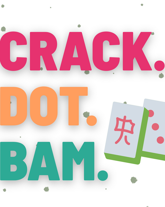 Crack. Dot. Bam. – Mahjong-Inspired Vinyl Sticker