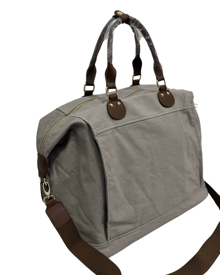 Pickle Ball Mens Canvas Tote Charcoal