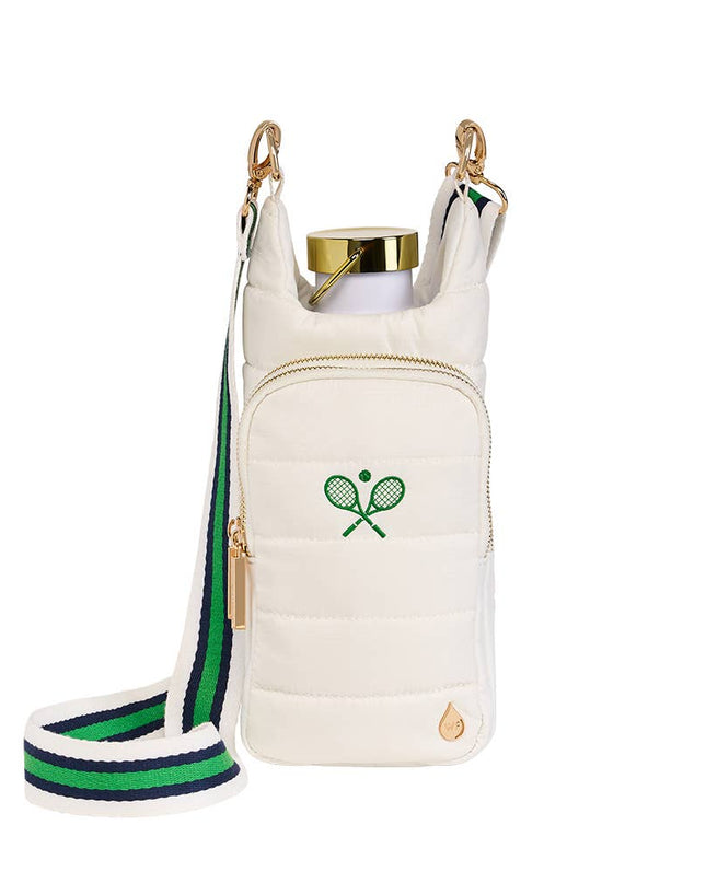 White HydroBag® with Tennis Embroidery