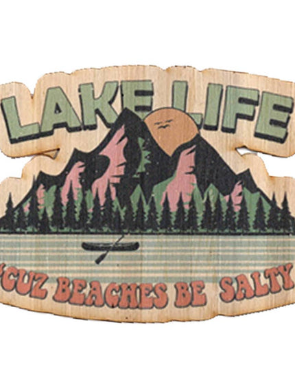 Lake Life Eco-Friendly Bamboo Sticker