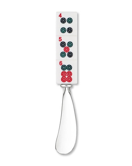 2-Piece Mahjong Stones Zinc Cheese Spreader