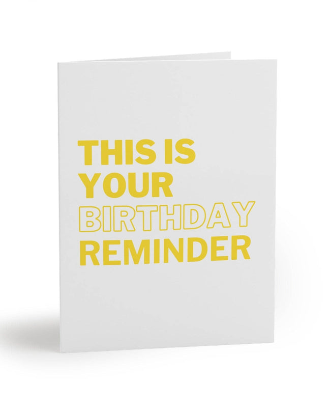 This Is Your Birthday Reminder Dink Responsibly Pickleball Greeting Card