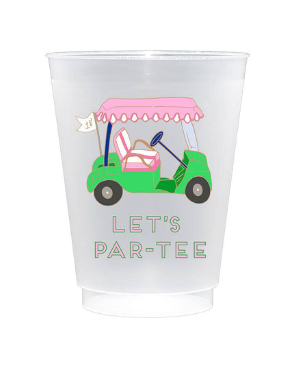 Preppy Golf Shatterproof Frost Flex Plastic Cups (Set of 10)