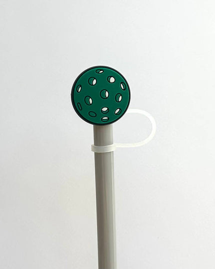 Straw Cover Topper Green Pickleball Ball 10mm