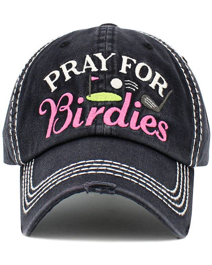 PRAY FOR BIRDIES Vintage Baseball Cap