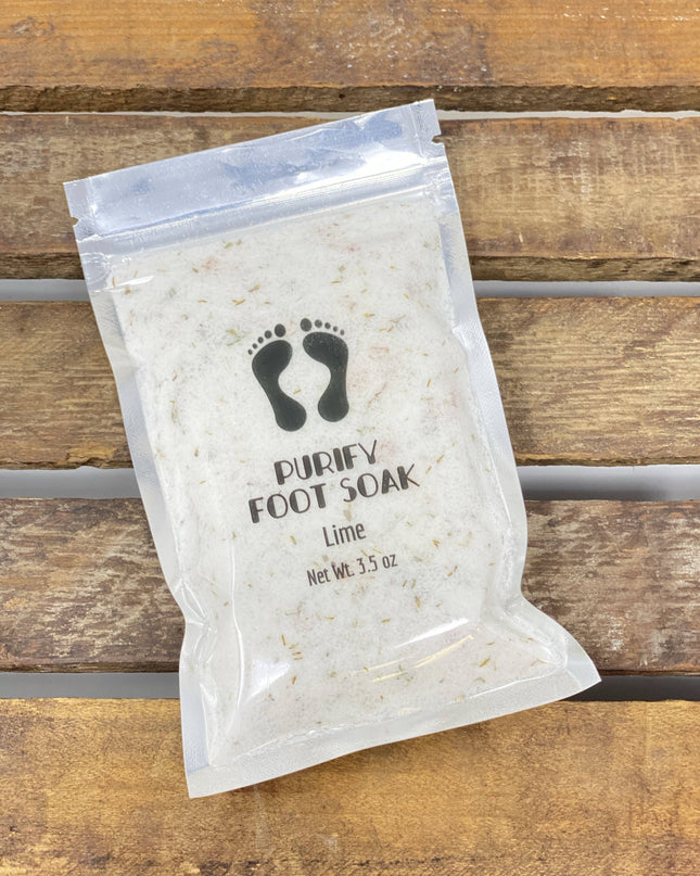 Fizzy Purify Foot Soak with Herbs and Pink Salt
