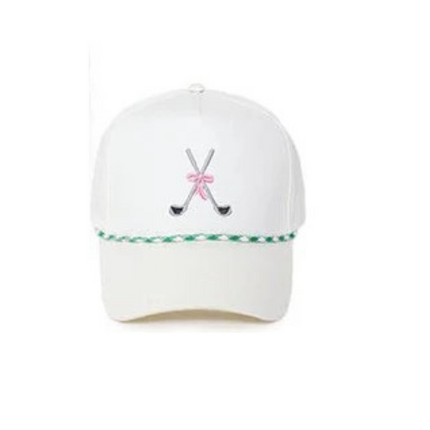 SPORTS GOLF CLUB Canvas 5 Panels Hat with Rope
