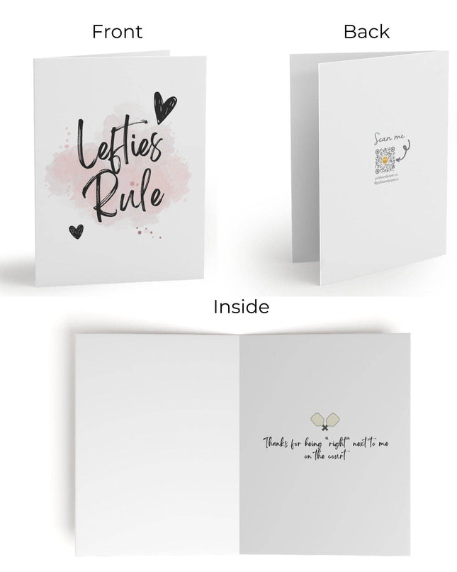Lefties Rule Pickleball Greeting Card