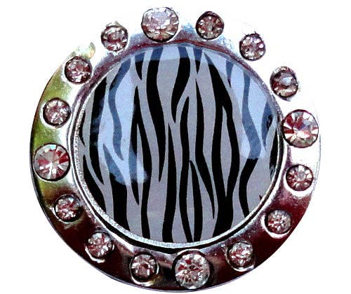 Zebra Stripes w/ Crystals Ball Marker